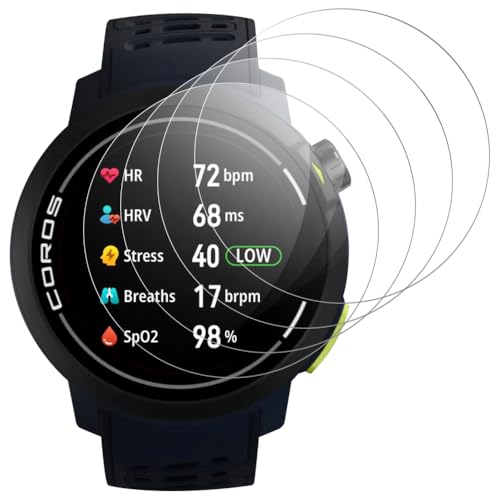 Beukei Panzer Schutz Glas für COROS PACE Pro, 4 Stück Displayschutzfolie[Anti-Kratzen][Sans Bulless][Fingerabdruck kompatibel][9H Härte] Screen Protector von Beukei
