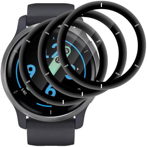 Beukei Panzer Schutz Glas für Garmin Venu 2, 3 Stück handy folie[Anti-Kratzen][Sans Bulless][Fingerabdruck kompatibel][9H Härte] schutzfolien von Beukei
