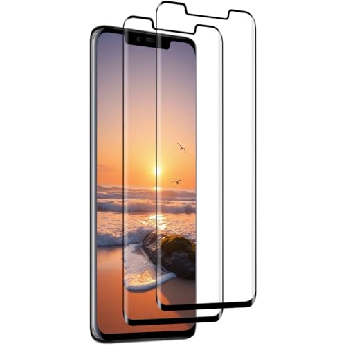 Beukei Panzer Schutz Glas für Huawei Mate 20 Pro, 2 Stück handy folie[Anti-Kratzen][Sans Bulless][Fingerabdruck kompatibel][9H Härte] schutzfolien von Beukei