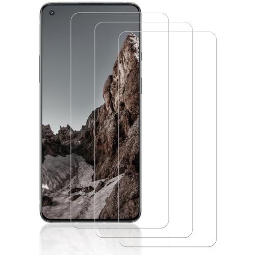 Beukei Panzer Schutz Glas für Oneplus 8T/ 9/ 9R, 3 Stück Schutzfolie[3D Vollständige Abdeckung][Fingerabdruck kompatibel][9H Härte] Panzerfolie von Beukei