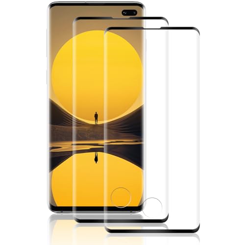 Beukei Panzer Schutz Glas für Samsung Galaxy S10 Plus/ S10+, 2 Stück handy folie[Anti-Kratzen][Sans Bulless][Fingerabdruck kompatibel][9H Härte] schutzfolien von Beukei