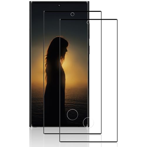 Beukei Panzer Schutz Glas für Samsung Galaxy S22 Ultra, 2 Stück Handyfolie[Anti-Kratzen][Fingerabdruck kompatibel][9H Härte] Screen Protector von Beukei
