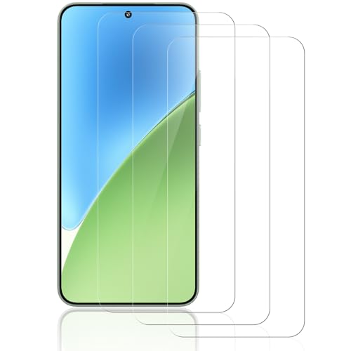 Beukei Panzer Schutz Glas für Xiaomi 15, 3 Stück handy folie[Anti-Kratzen][Sans Bulless][Fingerabdruck kompatibel][9H Härte] schutzfolien von Beukei