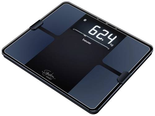 Beurer BF 915 Digitale Personenwaage Wägebereich (max.)=200kg Schwarz Mit Bluetooth von Beurer