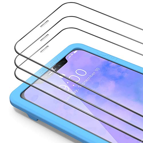 Bewahly Schutzfolie für iPhone 11 Pro/XS/X [3 Stück], Ultra Dünn Panzerfolie HD Displayschutzfolie 9H Härte Glas Folie mit Positionierhilfe für iPhone 11 Pro/XS/X (5,8 Zoll) - Transparent von Bewahly