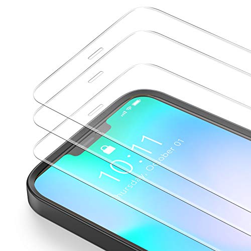 Bewahly Schutzfolie für iPhone 12 Pro Max [3 Stück], Ultra Dünn Panzerfolie HD Displayschutzfolie 9H Härte Glas Folie mit Positionierhilfe für iPhone 12 Pro Max (6,7 Zoll) - Transparent von Bewahly