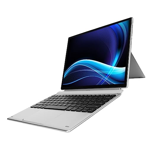 12,3-Zoll-2-in-1-Touchscreen-Tablet-Laptop, 3K-UHD-Tablet mit J4125-Prozessor, 8 GB DDR4-Computer-Tablet mit Magnetischer Tastatur, BT5.0, WLAN, Zwei Lautsprecher für Win 10 (EU-Stecker 8 GB + 1 TB) von Bewinner
