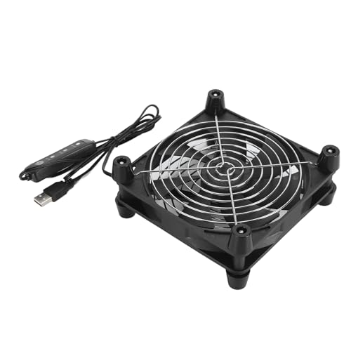 140 Mm Computer-Lüfter, 3 Geschwindigkeiten, 5 V, USB-betrieben, 2800 U/min, Tragbarer Computer-Gehäuse-Lüfter für Tablet-TV-Receiver, Router, DVR von Bewinner