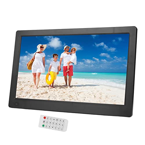 15,6 Zoll HD Digitaler Bilderrahmen, 1920X1080P IPS LED Digitaler Bilderrahmen, Unterstützt Video, Musik, Diashow, Fernbedienung, Zeitschaltuhr, Kalender für Zuhause, Geschenk von Bewinner