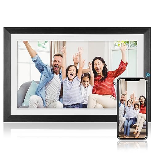15,6 Zoll WLAN Digital Bilderrahmen, Digitaler IPS Touchscreen Fotorahmen, Holzgehäuse, Einfache Einrichtung Zum Teilen von Fotos oder Videos über APP, Automatische Drehung 15,6 Zoll WLAN Digital Bilderrahmen, Digitaler IPS Touchscreen Fotorahmen, Holzgehäuse, Einfache Einrichtung Zum Teilen von Fotos oder Videos über APP, Automatische Drehung von Bewinner