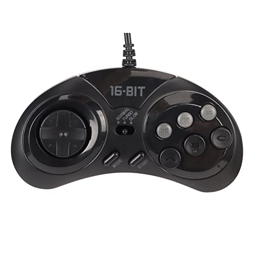 16-Bit-Gamecontroller mit 6 Tasten für Sega Genesis, Sega Genesis USB-Controller für Sega Saturn, Sega Genesis, Switch, PS3, PC, Mac von Bewinner