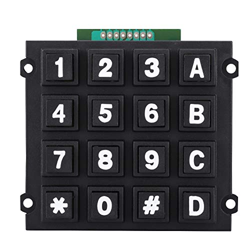 16 Tasten -Tastatur 4x4-Module Tragbare Externe Tastatur für kleine MCUs Komfortable Verwendung und Anschluss für EIN-Chip-Mikrocontroller von Bewinner