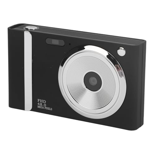 16X Digital-Camcorder für Kinder, 1080P 48 MP FHD Point-and-Shoot-Kameras, 3-Zoll-IPS-Bildschirm, Autofokus, Kompakte Vlogging-Kamera für Jungen, Mädchen, Teenager, Kinder, (Black) von Bewinner