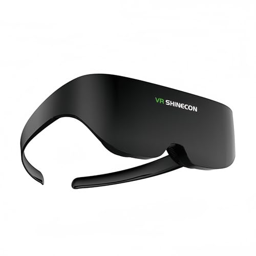 Bewinner 3D VR Glass mit 4K Wireless WiFi Bildschirm, 1058PPI 2,1-Zoll Smart VR Brille, Virtual Reality Brille, HD Spiele Videoanzeigebrille für IMAX Riesenbildschirm Bewinner 3D VR Glass mit 4K Wireless WiFi Bildschirm, 1058PPI 2,1-Zoll Smart VR Brille, Virtual Reality Brille, HD Spiele Videoanzeigebrille für IMAX Riesenbildschirm von Bewinner
