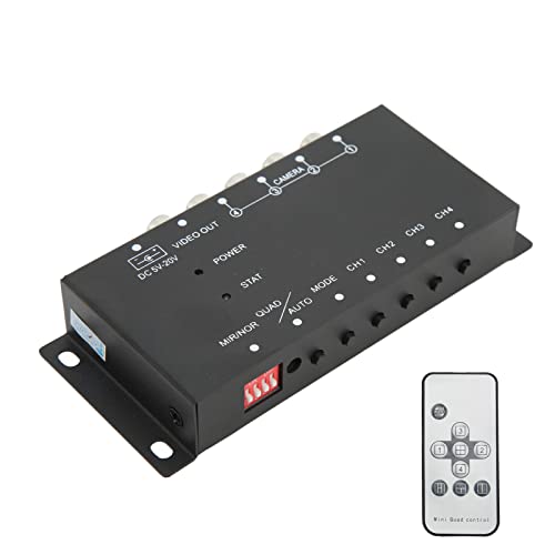 4-Wege-3-Cinch-Splitterbox 1 in 4 Out 720P, Mobiler Digitaler Video-Splitter für Busse, Tankwagen, Boote, Yachten, Composite-Video-Audio-Verteilungs-Duplikator von Bewinner