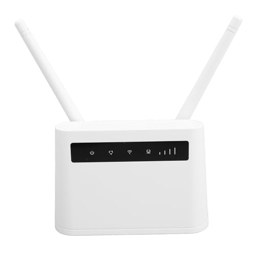 4G LTE Mobile Hotspot – 300 Mbit/s Hochgeschwindigkeits-LTE-Modem-Router, Entsperrt, Dual-High-Gain-Antennen, Entsperrter 4G-LTE-Modem-Router mit SIM-Kartensteckplatz, (EU-Stecker) von Bewinner