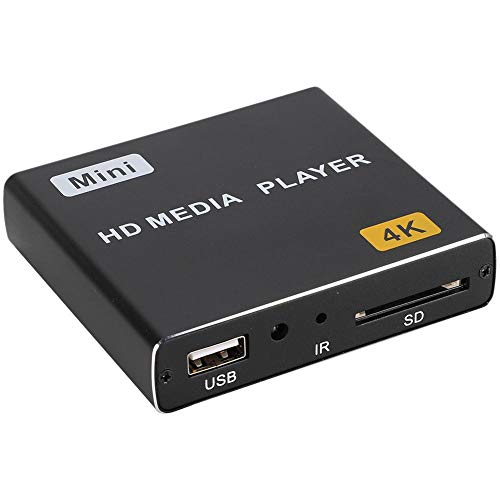 Bewinner 1 x 4K HDMI Musik-Videoplayer, Digitaler Multimediaplayer USB Full HD, Universal-Mediaplayer für Android, Universal, tragbar, multifunktional (EU) von Bewinner