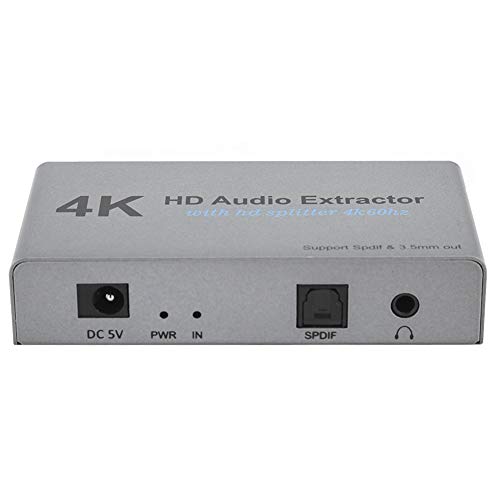 4k Extractor, High Definition mit 1 Punkt 2 Konverter USB Port Extractor, Tragbarer Extractor für Laptops, Computer, Kopfhörer, Fernseher 4k Extractor, High Definition mit 1 Punkt 2 Konverter USB Port Extractor, Tragbarer Extractor für Laptops, Computer, Kopfhörer, Fernseher von Bewinner