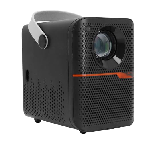 6K HD-Auflösung, WiFi-Projektor mit 5.3, 200-Zoll-Riesenbildschirm, Multi-Geräte-Konnektivität, HiFi-Stereolautsprecher, Tragbar für für -Tablet (EU-Stecker) von Bewinner