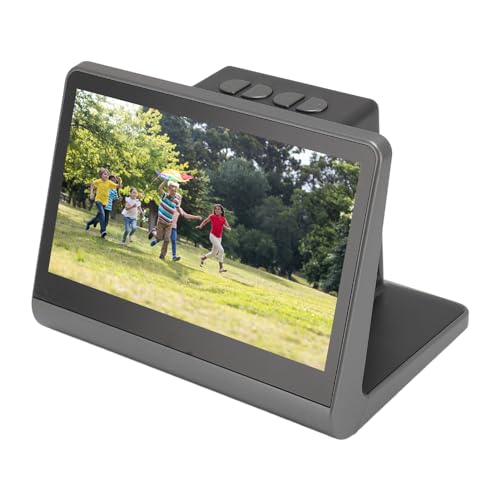 7-Zoll-Digitalfilmscanner, Minis-Digitalfilm-Diascanner, 24 MP All-in-1-Filmdiascanner, Konvertiert 135-mm-, 126-, 110-Filmnegativdias in 48-Megapixel-JPEG-Bilder (EU-Stecker) von Bewinner