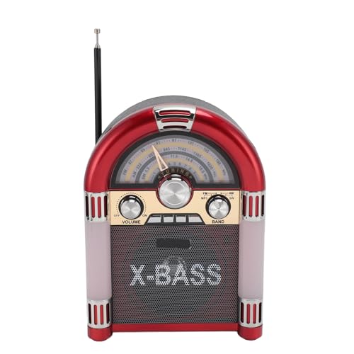 AM FM Vintage-Radio, Tragbares Retro-Kurzwellenradio mit Bluetooth-Lautsprecher, Wiederaufladbare Retro-Digitalradios, Minis-Radio Unterstützt USB-Stick und Micro-SD-Karte Als AM FM Vintage-Radio, Tragbares Retro-Kurzwellenradio mit Bluetooth-Lautsprecher, Wiederaufladbare Retro-Digitalradios, Minis-Radio Unterstützt USB-Stick und Micro-SD-Karte Als von Bewinner