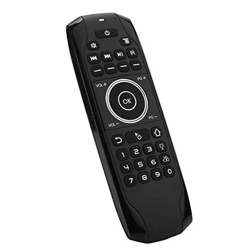 Air Remote Mouse, Tragbare Bluetooth 5.0-Fernbedienung mit Hintergrundbeleuchtung, 5-Tasten-IR-Lernen, Bewegungserkennung, Air Remote-Maus für Android TV Box Computer Phone TV von Bewinner