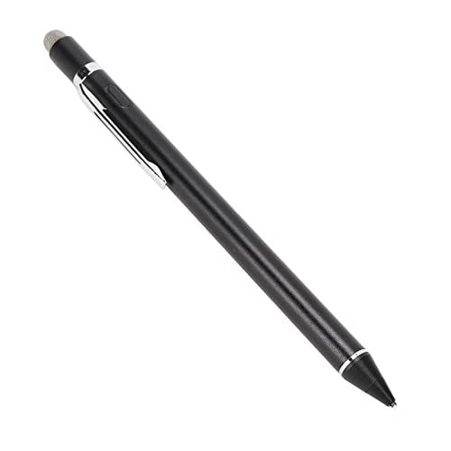 Aktiver Stylus-Stift für Touchscreens, Digitaler Stilvoller Stift mit Feiner Spitze, Wiederaufladbarer Bleistift, Digitaler Stylus-Stift, Kompatibel mit Den Meisten Kapazitiven Touchscreens(Schwarz) von Bewinner