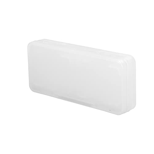 Aufbewahrungsbox für 4 Spielkartenhalter, Staubdichte Tragbare Spielkartenhülle, Transparente PP-Spielkassetten-Aufbewahrungsbox für Switch (Vier-Karten-Box transparent weiß) von Bewinner