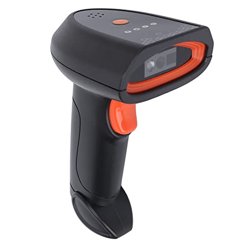 Barcode Scanner, Drahtloser Schnurloser Barcode Leser, 2D Barcode KI, Intelligenter Sprachübertragungsscanner mit Empfänger für Den Supermarkt von Bewinner