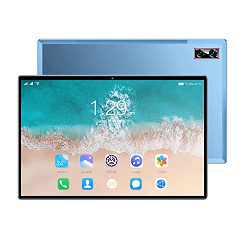 Bewinner 10 Zoll Tablet für Android 11,6GB RAM 256GB ROM, 7000mAh Akku Tablet PC, 1200x1920 FHD Großbild Schirm, 2,0 GHz Octa Core 13Mp,Dual Band,5G WiFi Office Tablet, Bt, Blau von Bewinner