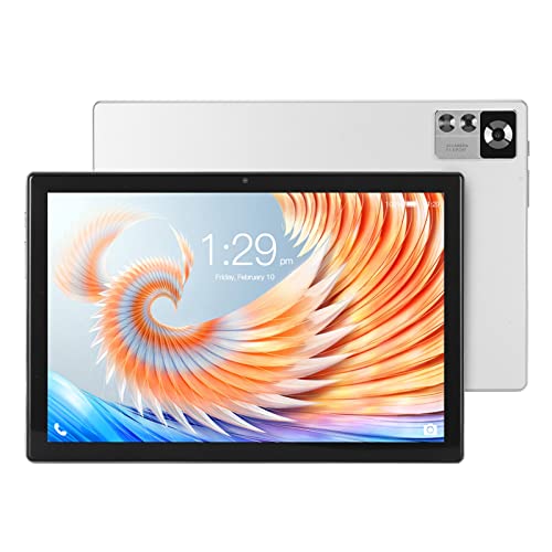 Bewinner 10-Zoll-Tablet für Android 12, 8 GB RAM 128 GB ROM, 5 G WiFi Octa-Core-Prozessor, Vorderseite 800 W, Rückseite 1600 W, 7000 MAh, Dual-SIM-Tablet-PC für Android 12 von Bewinner