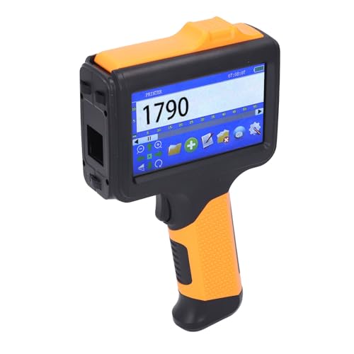 Bewinner 12,7-mm-Hand-Tintenstrahldrucker, Bluetooth-Tintenstrahl-Etikettendrucker, 4,3-Zoll-Touchscreen-Multifunktions-Tintenstrahldruckgerät für QR-Code, Barcode, Chargennummer von Bewinner