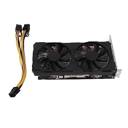 Bewinner 1660super-Grafikkarte, 6 GB GDDR6 192-Bit-Desktop-Gaming-Grafikkarte, Grafikkarte mit Zwei Lüftern, Unterstützung von 1080P /DVI/, PCI Express 3.0X16-Computer-GPU-Grafikkarte von Bewinner