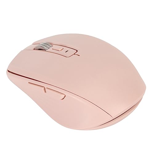 Bewinner 2,4 G Kabellose Maus, Ergonomische Dual-Mode-Bluetooth-Maus mit 4 Einstellbaren DPI, RGB-Hintergrundbeleuchtung, 3D-Scrollrad, für Laptop PC OS X (Rosa) von Bewinner
