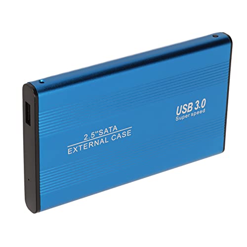 Bewinner 2,5-Zoll-Festplattengehäuse, Externes USB3.0-Festplattengehäuse, 5-Gbit/s-Festplattengehäuse-Adapter-Tool, Kostenlos für Win 7 für Win 10, Unterstützung Bis zu 3000 GB (Blau) von Bewinner