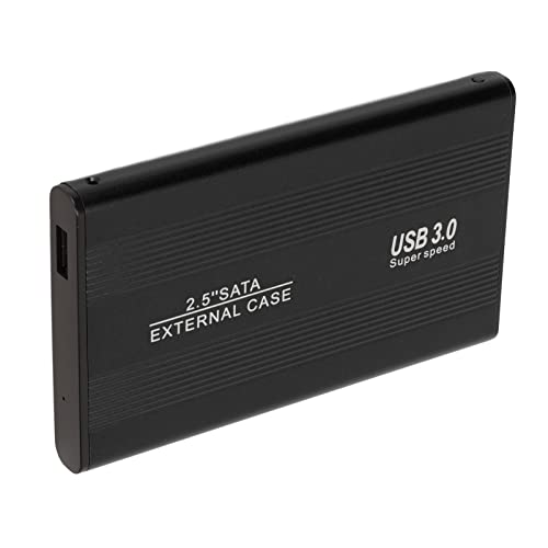 Bewinner 2,5-Zoll-Festplattengehäuse, Externes USB3.0-Festplattengehäuse, 5-Gbit/s-Festplattengehäuse-Adapter-Tool, Kostenlos für Win 7 für Win 10, Unterstützung Bis zu 3000 GB (Schwarz) von Bewinner