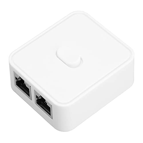 Bewinner 2-Port-Gigabit-Ethernet-Switch, -2-Port-RJ45-Netzwerk-Tastendruckschalter-Splitter-Auswahlbox, Heimnetzwerk-Hub, Büro-Ethernet-Splitter, Unterstützt 1000 Mbit/s, 2 von Bewinner