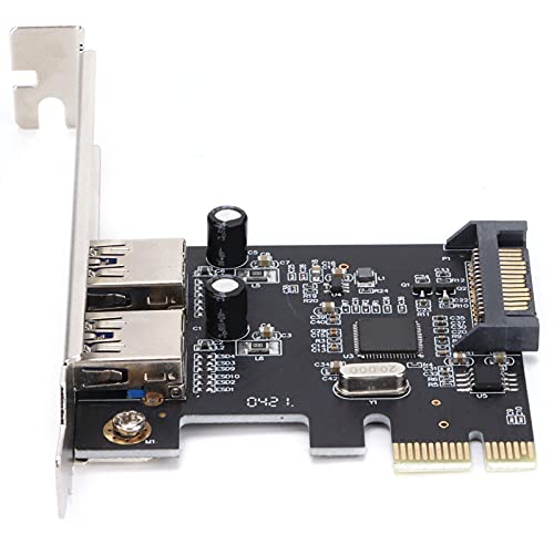 Bewinner 2 Ports PCI-E zu USB 3.0 Erweiterungskarte, 5 Gbit/s PCI Express Erweiterungskarte USB-Karte für Desktop-PC von Bewinner
