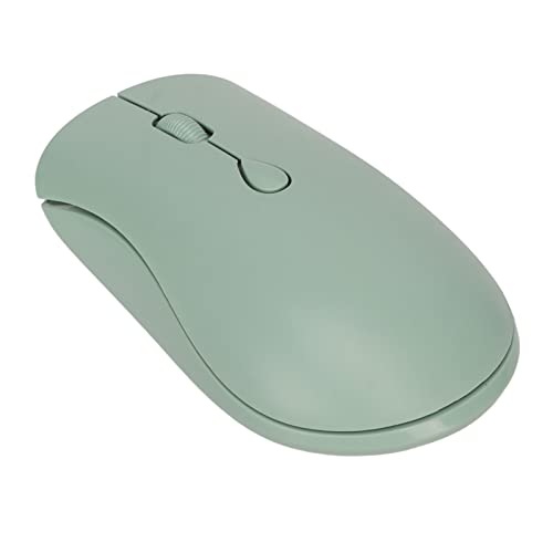 Bewinner 2.4G Wireless Mouse, 1600DPI Ergonomische Bluetooth-Maus mit USB-Empfänger, Silent Mouse für Office Desktops PC (Grün) von Bewinner