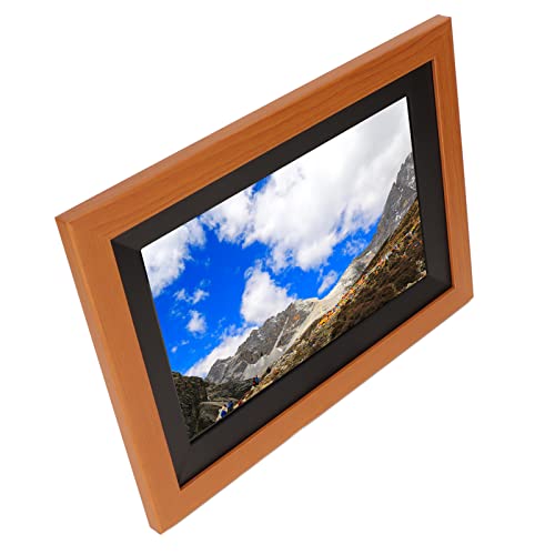 Bewinner 2022 Neuer Digitaler WLAN Fotorahmen mit 10,1 Zoll, mit 1280 * 800 IPS HD Touchscreen, Elektronischem Bilderrahmen, Teilen von Fotos oder Videos Per App(Braun) von Bewinner