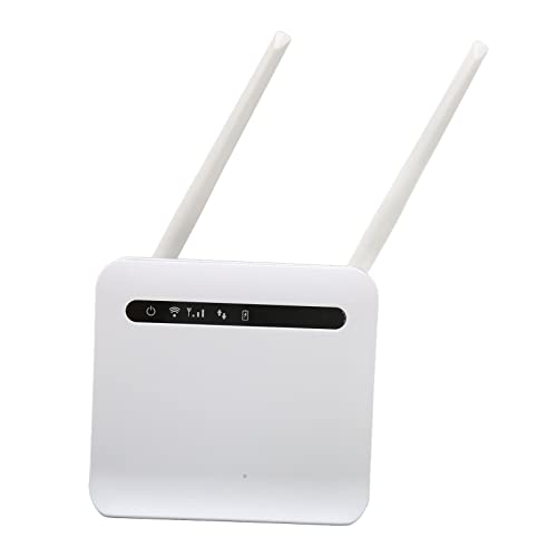 Bewinner 2023 4G LTE Router mit Entsperrtem SIM Kartensteckplatz, 300 Mbit/s Zweifrequenz WLAN Router, 4 RJ45 LAN Ports, 1 USB2.0 Port, 4G UMTS/HSPA/LTE Modem, Standard SIM Karte von Bewinner