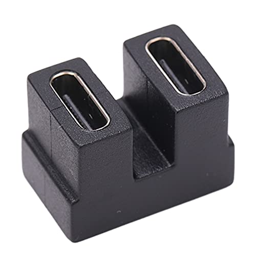 Bewinner 2X U förmiger USB C Adapter, Typ-C Buchse auf Buchse, Extender, Unterstützt 40 Gbit/s Datenübertragung, für Switch, Laptop, Tablet und Telefone von Bewinner