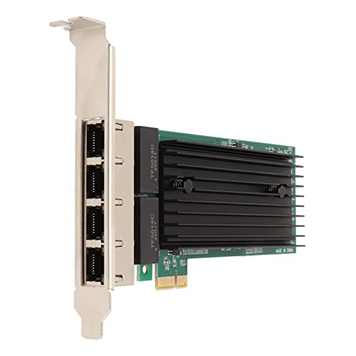 Bewinner 4 Port PCIe Netzwerkadapter, Base T 10/100/1000Mbps PCI Express Gigabit Ethernet Karte RJ45 LAN Netzwerkkarte für Desktop PC von Bewinner