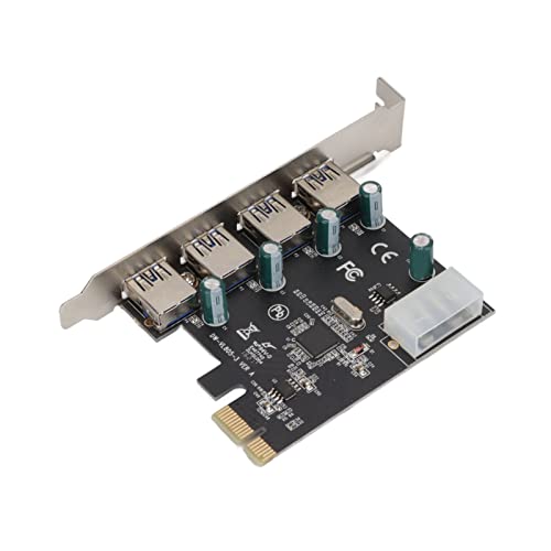 Bewinner 4 Ports PCI-E zu USB 3.0 Erweiterungskarte, 5 Gbps Stabile Übertragung, PCIE USB 3.0 Kartenadapter, PCI-E USB 3.0 Hub Controller Adapter für Desktop Kompatibel mit PCIE X1, X4, Bewinner 4 Ports PCI-E zu USB 3.0 Erweiterungskarte, 5 Gbps Stabile Übertragung, PCIE USB 3.0 Kartenadapter, PCI-E USB 3.0 Hub Controller Adapter für Desktop Kompatibel mit PCIE X1, X4, von Bewinner