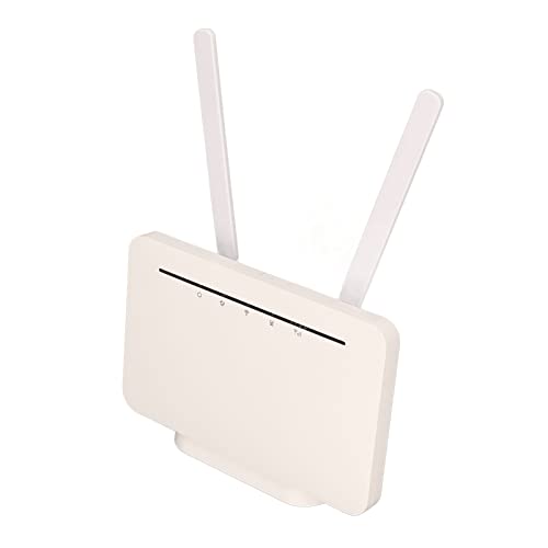 Bewinner 4G CPE Router mit SIM Kartensteckplatz, 4G CPE Router 300 Mbit/s IEEE 802.11b/g/n, Eingebaute Firewall, LTE B1 3 5 7 8 20 38 40 41, WCDMA B1 5 8 mit 2 SMA J1.5 Antennenports von Bewinner