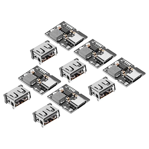 Bewinner 5 Stück 2A 5V Lade-Entlade-integriertes Modul, 2,8V 4,1V Batterielade-Boost Mobile Power Protection PCB Board-Modul, USB-C-Eingang von Bewinner