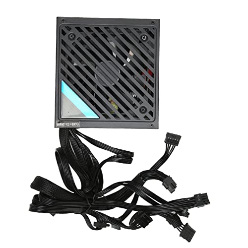 Bewinner 550-W-650-W-750-W-Netzteil, 80 Plus Bronze-zertifiziertes Aktives PFC-ATX-Gaming-Netzteil, Nicht Modulares Netzteil mit 120-mm-Silent-FDB-Lüfter (ATX-650W) von Bewinner