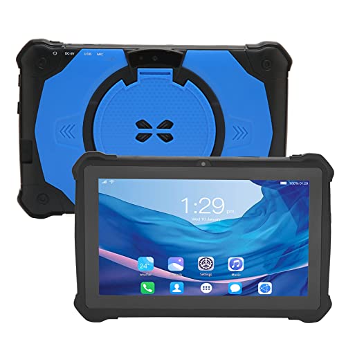 Bewinner 7-Zoll-Kinder-Tablet, Android 10 WiFi-Tablet mit 1280 X 800 HD-Display, 2 GB RAM 32 GB ROM MT6592 8 Core, Kapazitiver 5-Punkt-Touch-Bluetooth-Bildschirm, 500-Dual-Kamera-Tablet-PC(Blau) von Bewinner