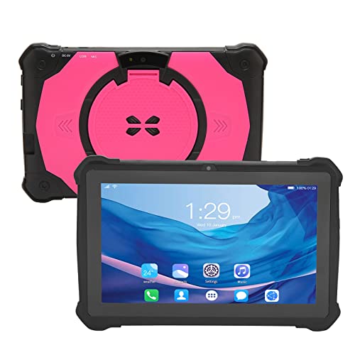 Bewinner 7-Zoll-Kinder-Tablet, Android 10 WiFi-Tablet mit 1280 X 800 HD-Display, 2 GB RAM 32 GB ROM MT6592 8 Core, Kapazitiver 5-Punkt-Touch-Bluetooth-Bildschirm, 500-Dual-Kamera-Tablet-PC(rot) von Bewinner
