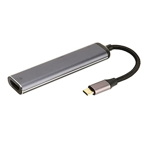 Bewinner 7-in-1-Dockingstation, Geflochtener -Hub mit 4K-, 100-W-Stromversorgung, USB3.1, USB2.0 X 2, USB Typ C2.0 für -Laptops und Andere Typ-C-Geräte von Bewinner